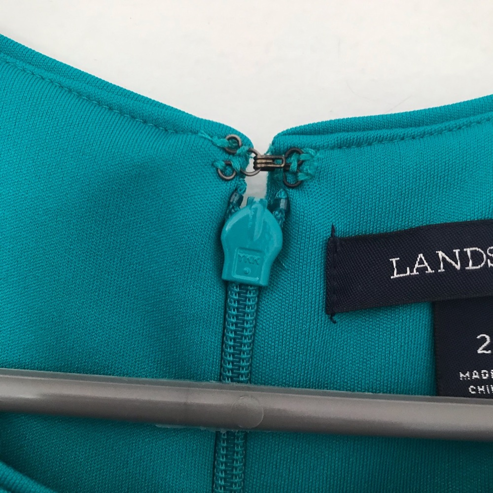 Landon’s End midi fitted turquoise dress - Picture 5 of 6